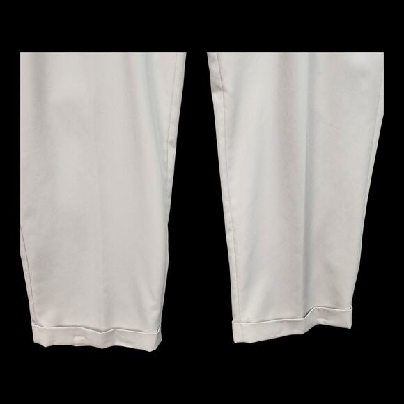 Walter Hagen Men 34x28 Beige Khaki Flat Front Cuffed Dress Pants Trousers Career - Picture 5 of 15